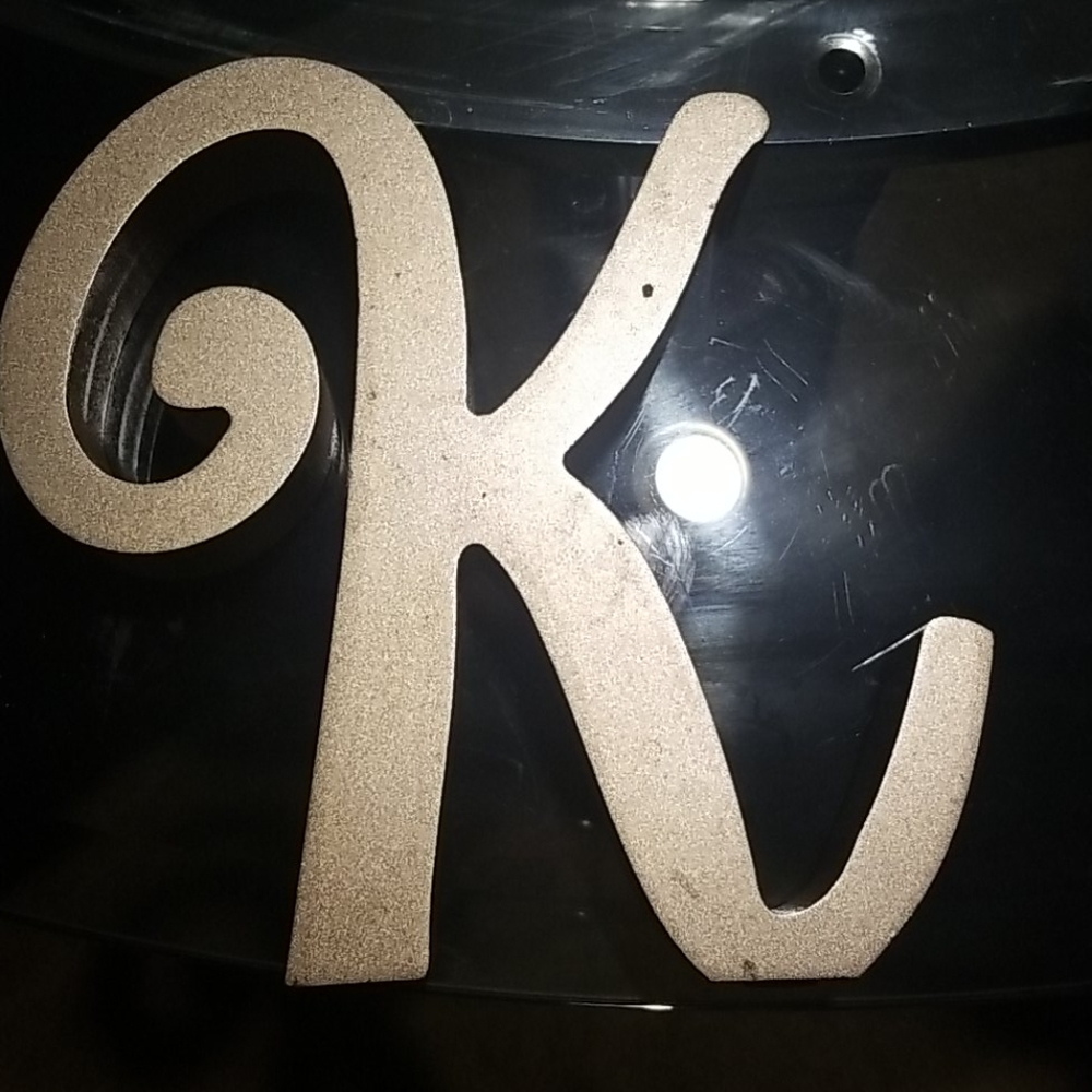 Letter K table topper